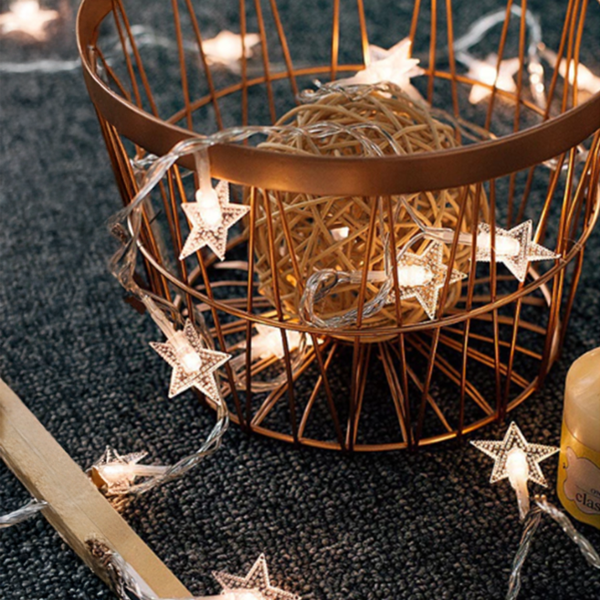 半島良品 LED裝飾燈串 電池款, 星星, 2條