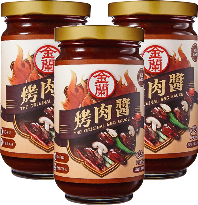 KIMLAN 金蘭 烤肉醬, 240g, 3罐