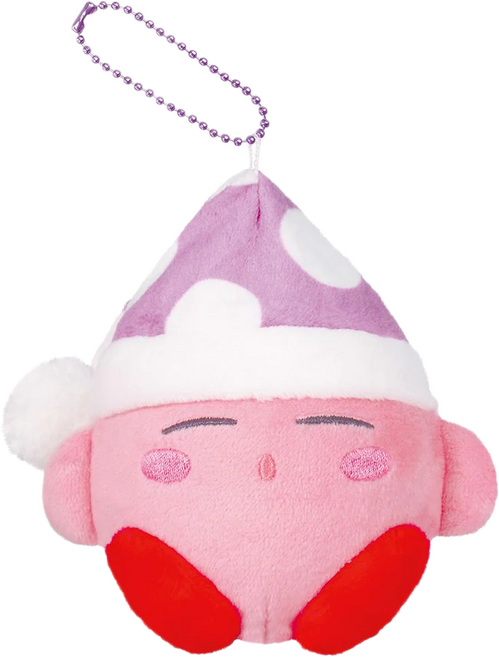 星之卡比 玩偶吊飾, 1個, 睡帽, 12cm