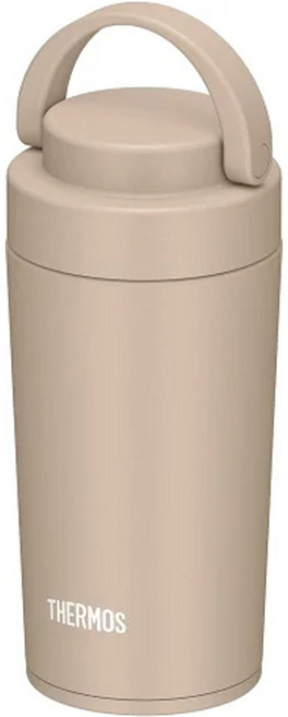 THERMOS 膳魔師 可提式不鏽鋼保溫保冷瓶 JOV320-CL, 320ml, 1個, 咖啡拿鐵