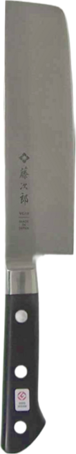 TOJIRO JAPAN 藤次郎 薄刃鋼刀 方-F-502 菜切, 黑色, 1支