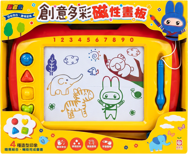 幼福 創意多彩磁性畫板 忍者兔, 顏色隨機, 1盒