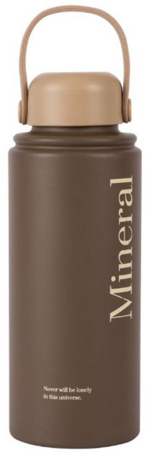 Oolab 良杯製所 溫杉林系列 好感旅行保溫瓶 9 x 9 x 30cm, 砂礦咖, 950ml, 1個