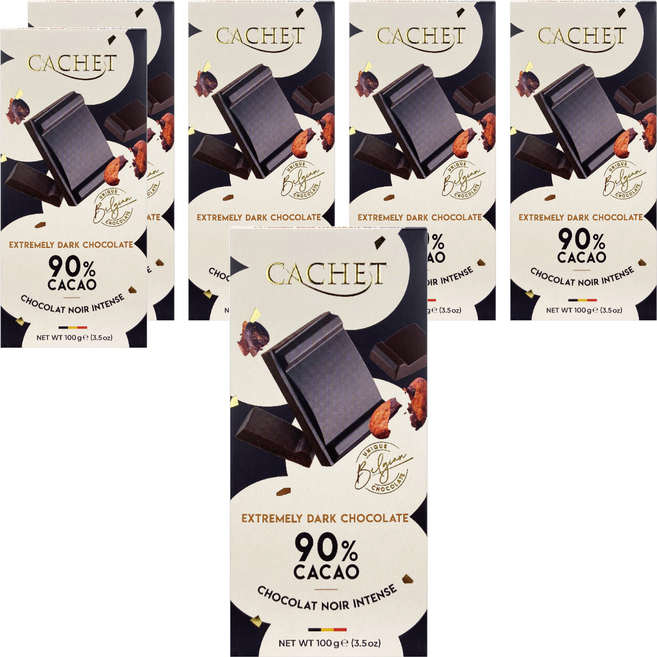 CACHET 凱薩 90%巧克力, 100g, 6片