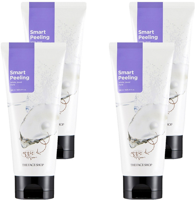 더페이스샵 스마트 화이트 쥬얼 필링 젤, 120ml, 4개