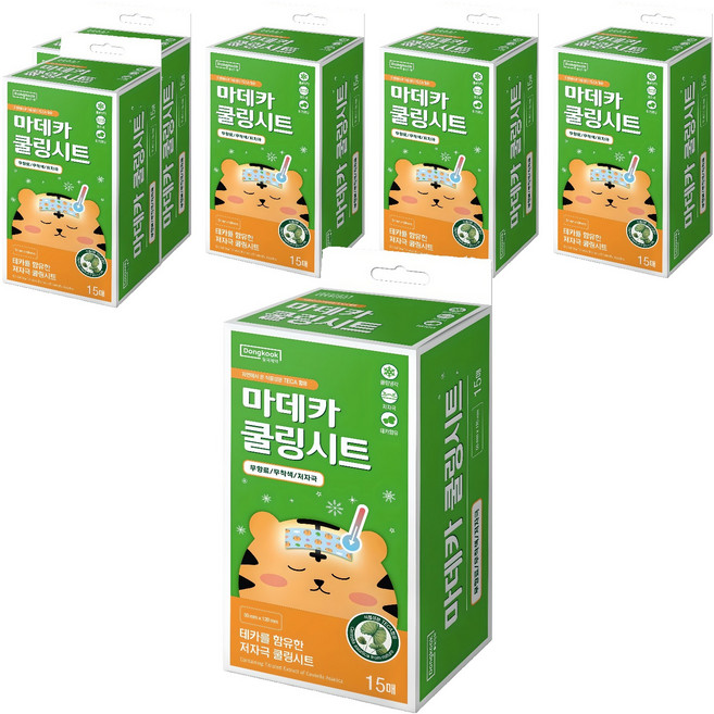 동국제약 마데카 쿨링시트, 15개입, 6개