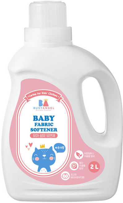 비지엔젤 포근한 유아 섬유유연제 파우더향, 2L, 1개