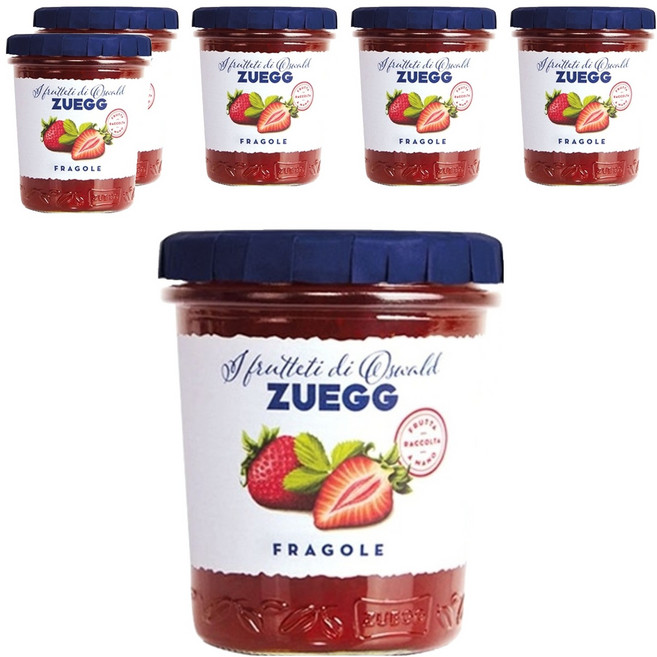 주에그 딸기잼, 320g, 6개