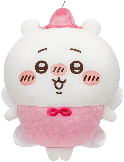 Chiikawa 吉伊卡哇 花仙子系列 景品絨毛玩偶 小可愛, 30cm, 白色 + 粉色, 1個