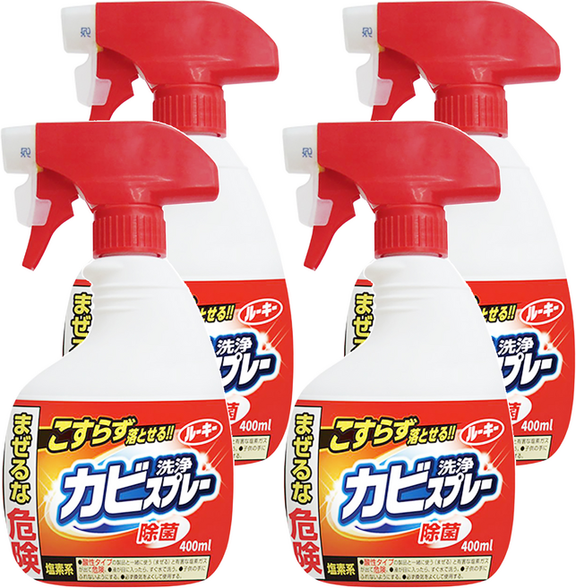 第一石鹼 Rookie 浴室除霉噴霧泡 噴頭款, 400ml, 4瓶