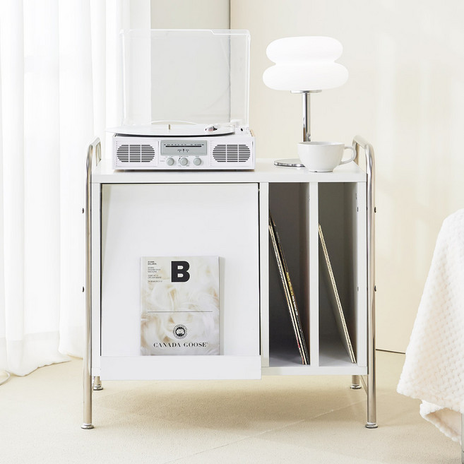 고래가구 오아 LP 매거진랙 턴테이블 수납장 600 방문설치