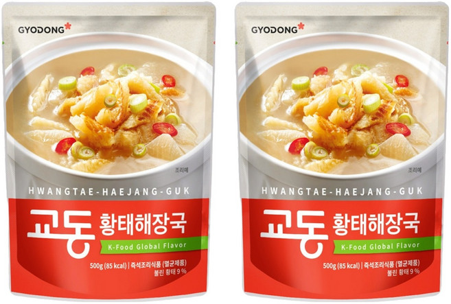 교동식품 황태해장국, 500g, 2개