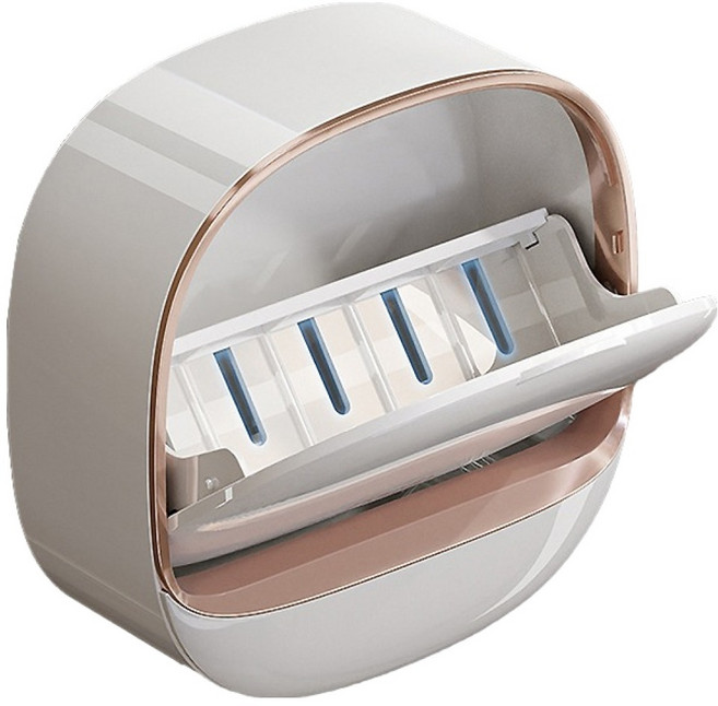 아케이바이 무타공 고급형 비누 보관함, 1개, 흰색