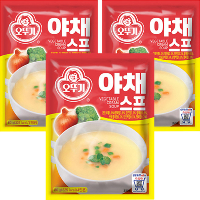 오뚜기 야채스프, 80g, 3개