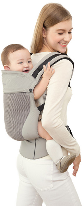 메리튠 얼티밋 매쉬 휴대용 부스터 아기띠, 프렌치그린