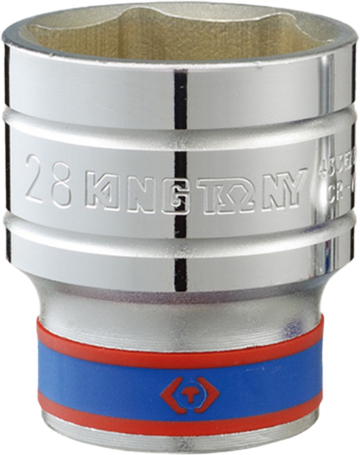 KING TONY 金統立 KT433507MR 1/2"DR.公制六角標準套筒, 1個