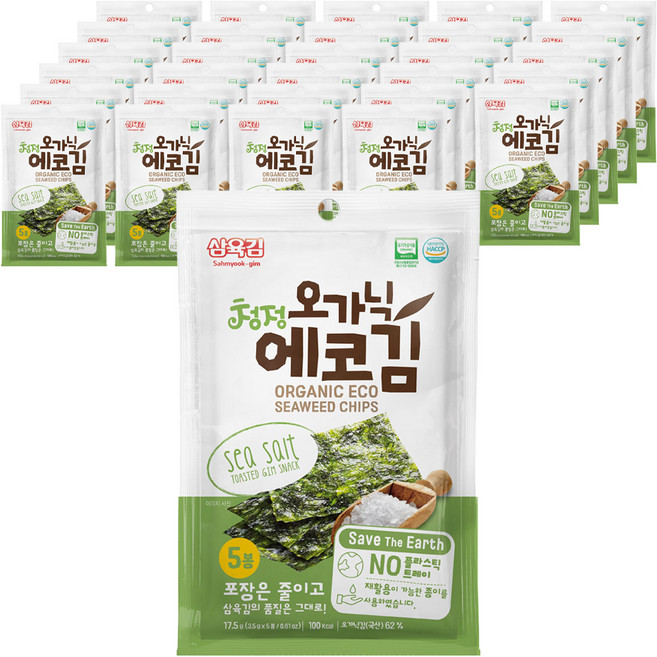 삼육김 오가닉 에코김, 3.5g, 30개