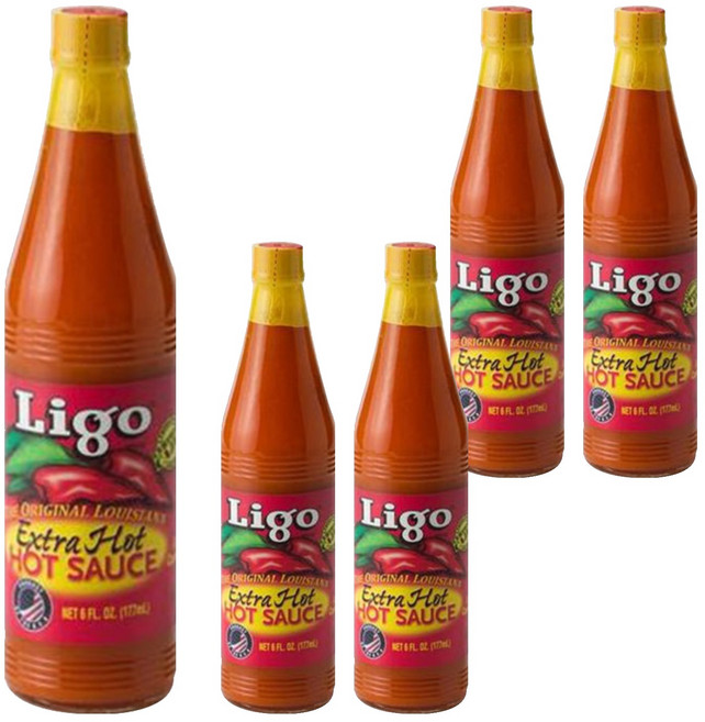 리고 루이지애나 엑스트라 핫소스177ml, 177ml, 5개