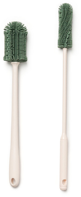 실리가든 국산 실리콘 병세척솔 2종, 그린, 1세트