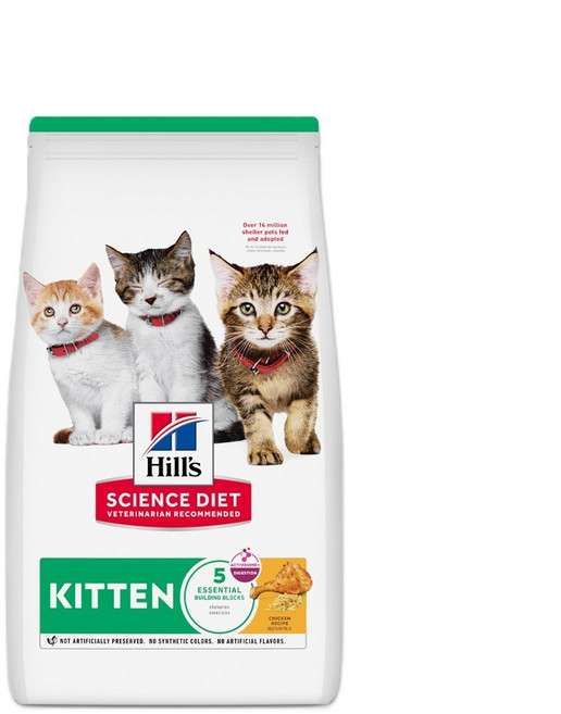 힐스사이언스다이어트 고양이 치킨 레시피 기능성 사료, 키튼, 1.58kg, 1개