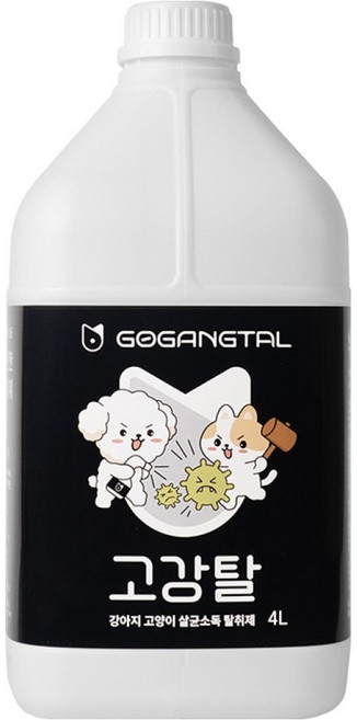 고강탈 반려동물 탈취제 무향, 4L, 1개