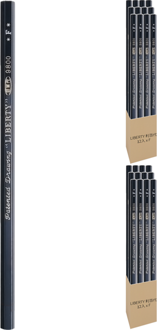 LIBERTY 利百代 9800專業繪圖高級鉛筆 12入, F, 2盒