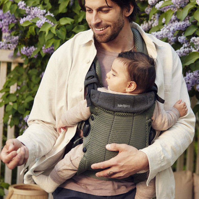 베이비뵨 베이비 캐리어 하모니 3D 포장박스, 다크그린