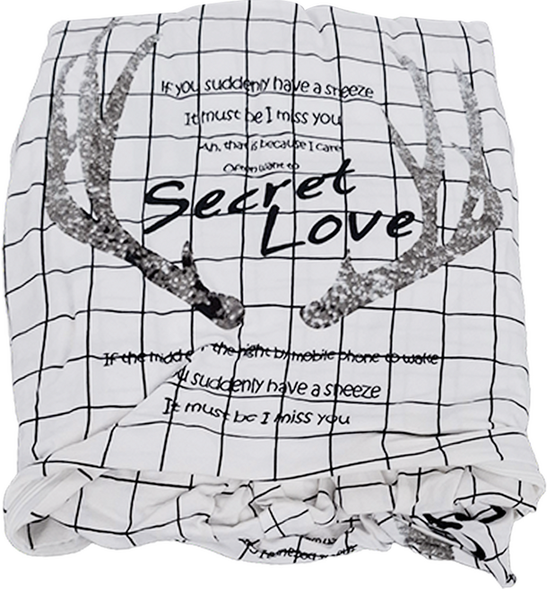 小銅板 彈力沙發套, 歐風白格鹿, 1個