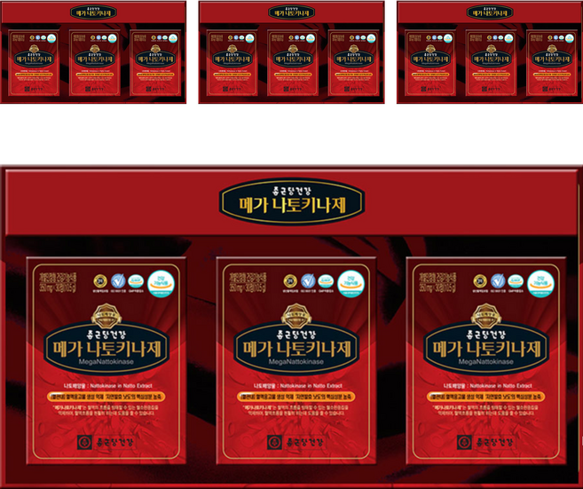 종근당건강 메가 나토키나제 영양제, 30정, 12개