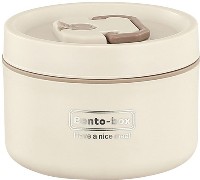 LUNCHBOX 不銹鋼保溫餐盒便當盒, 白色, 1個