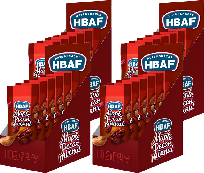 바프 넛츠앤스낵스 메이플피칸 믹스넛, 30g, 24개