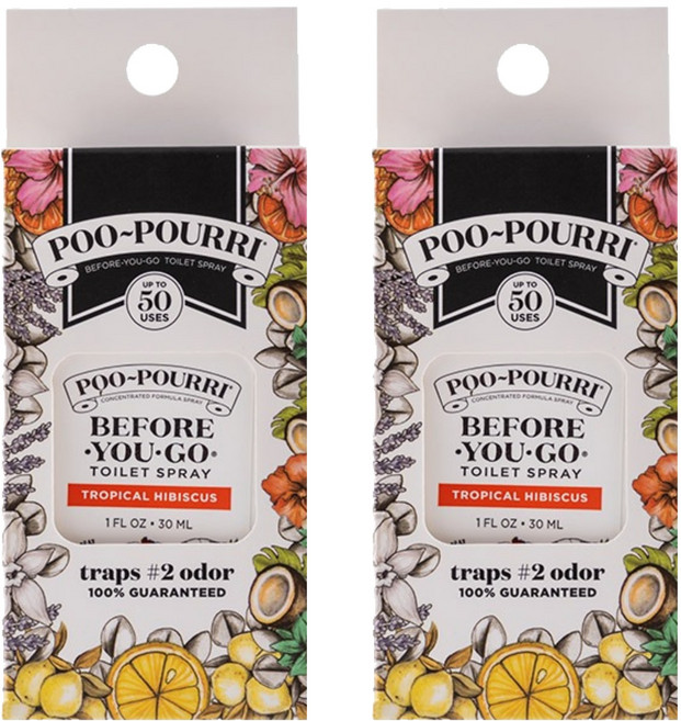 푸푸리 토일렛 퍼퓸 트로피칼히비스커스 포켓형 본품, 30ml, 2개, 트로피컬 히비스커스