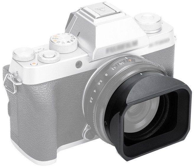 JJC 후지필름 XF 27 F2.8 XE5 23mm F2.8 R WR 렌즈 사각 후드, LH-JXF27II, 1개