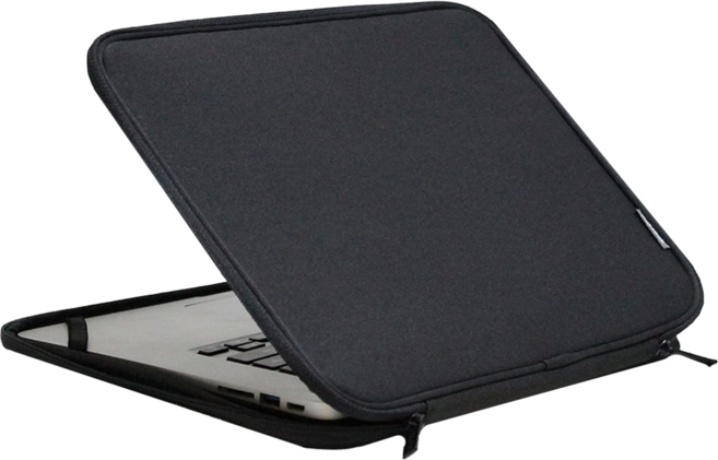 INNTZONE 雙色拉鍊筆電包 INTC-215X, 1個, 煙燻黑