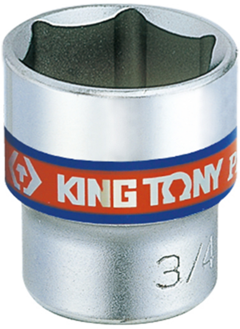 KING TONY 金統立 專業級工具 3/8 x 15/32 6角短白套筒 KT333515S 台灣製, 1個