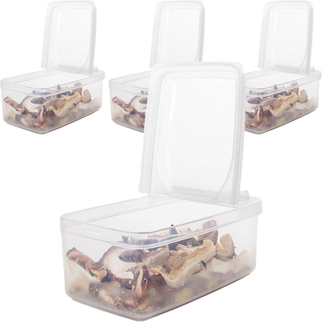 나카야 스탠딩 캐니스터 밀폐용기, 4개, 500ml