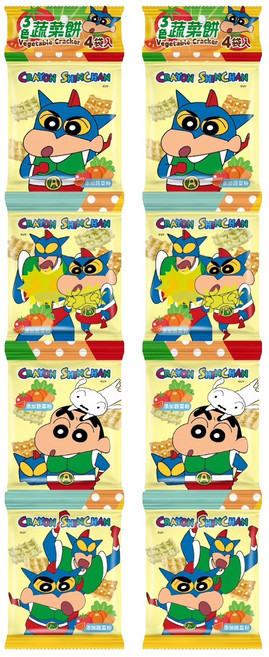 SUNFRIEND 蠟筆小新三色蔬菜餅四連, 32g, 2組