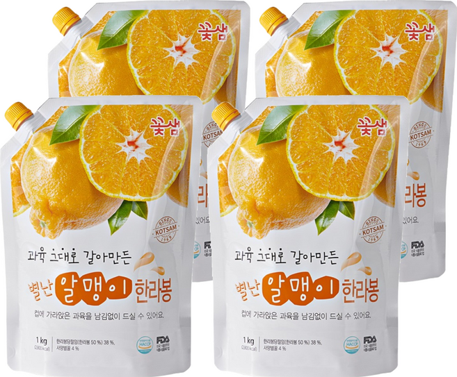 꽃샘 별난 알맹이 한라봉, 4개, 1kg
