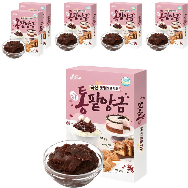 브레드가든 국산 통팥 앙금, 300g, 6개