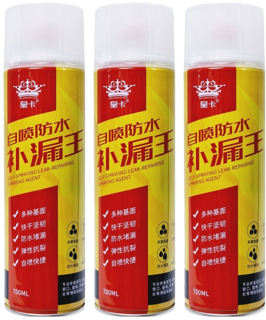 皇卡 防水補漏膠 透明 700ml, 3瓶