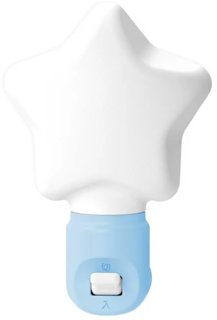 Songwin 尚之宇 燈絲型LED星星小夜燈, 粉藍色, 1個