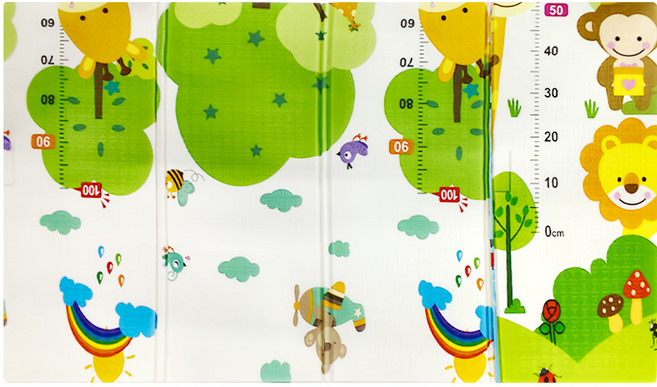 巧巧 摺疊收納爬行墊, Multicolor, 1入