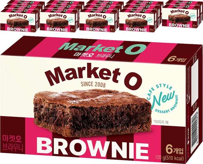 마켓오 브라우니 6p, 120g, 15개
