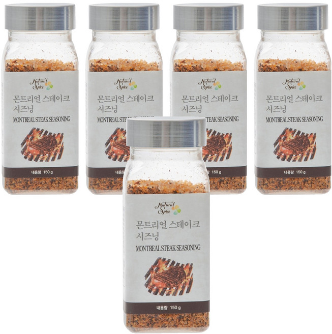 내츄럴스파이스 몬트리얼 스테이크 시즈닝, 150g, 5개