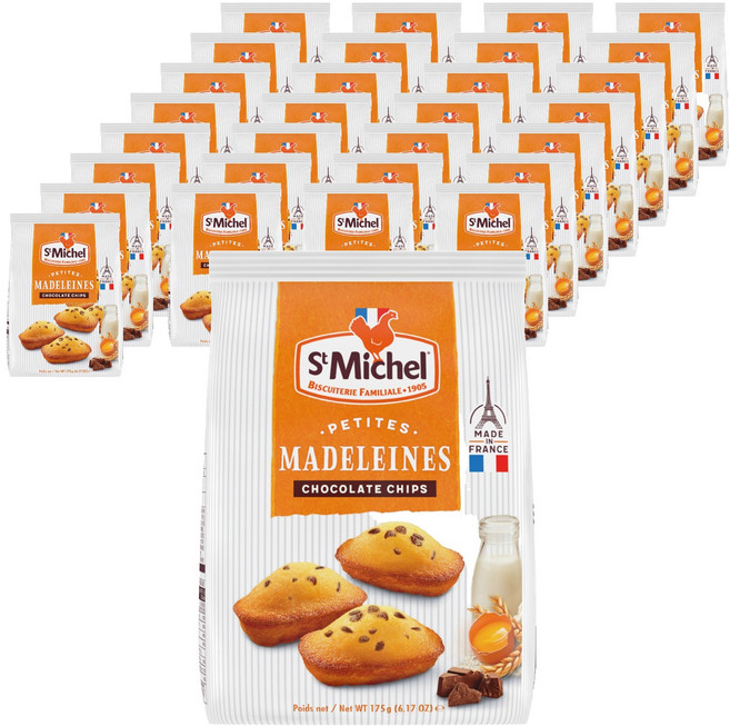 St Michel 巧克力瑪德蓮蛋糕, 175g, 30袋