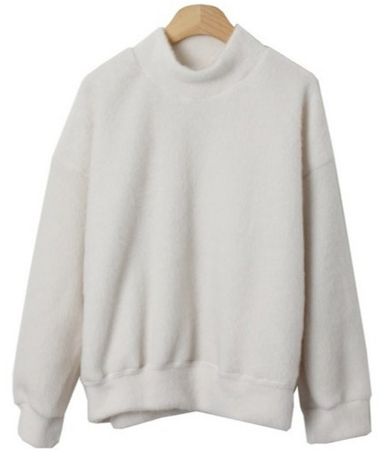 시크블랙 여성용 쥐엘린 박시 퍼 폴라티 cpt11344k2b