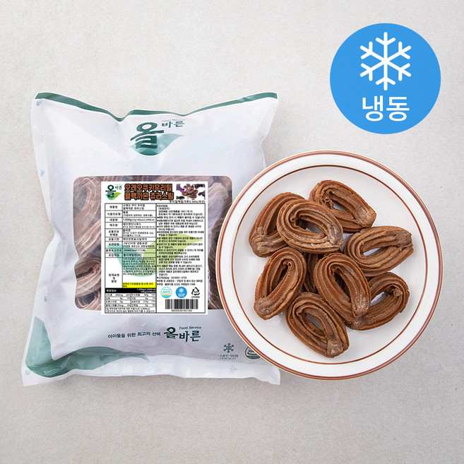 올바른 오레오쿠키 우리밀 블랙까몬 츄러스링 (냉동), 25g, 40개입, 1개