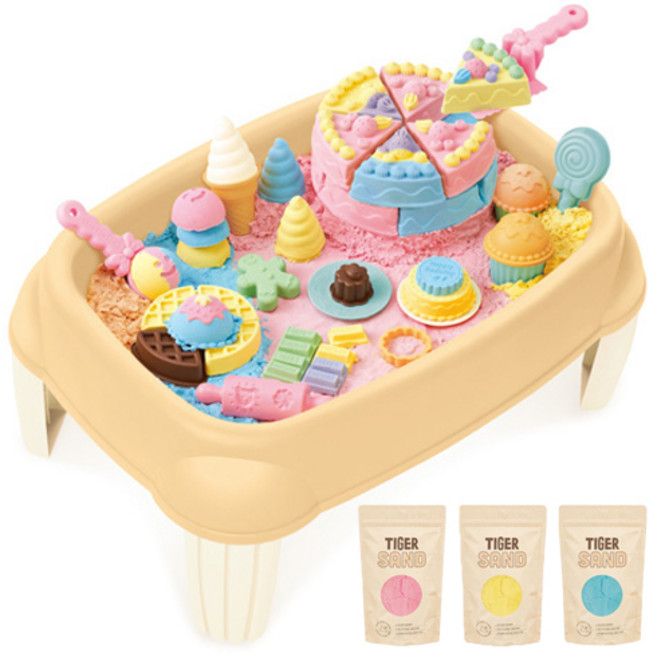 마이리틀타이거 디저트파티 모래놀이세트, 혼합색상, 5kg, 1개