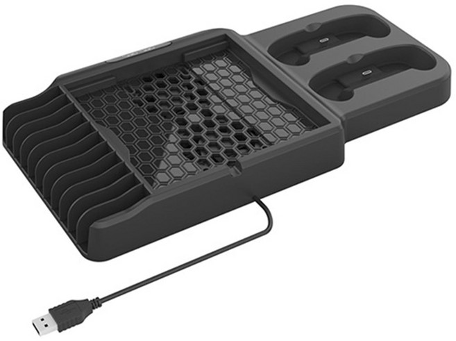 KjH LOTUS 副廠 XBOX Series X/S 散熱底座 遙控手把座充 碟架, 6016281598216, 黑色, 1個