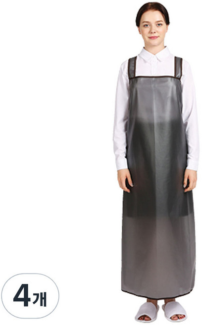 웰프런 메쉬 방수앞치마 H형 대, 블랙, 4개
